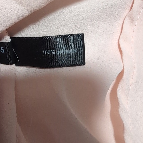 The Limited Blush Pink Sheer Button Down Long Sleeve Blouse Top Xsmall - Picture 5 of 5